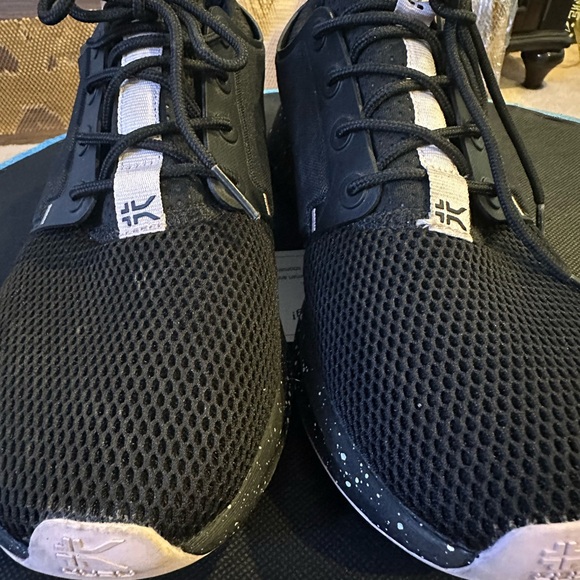 KURU Women's Black Sneakers 9M Lilac Black Plantar Fasciitis footwear - Picture 2 of 7